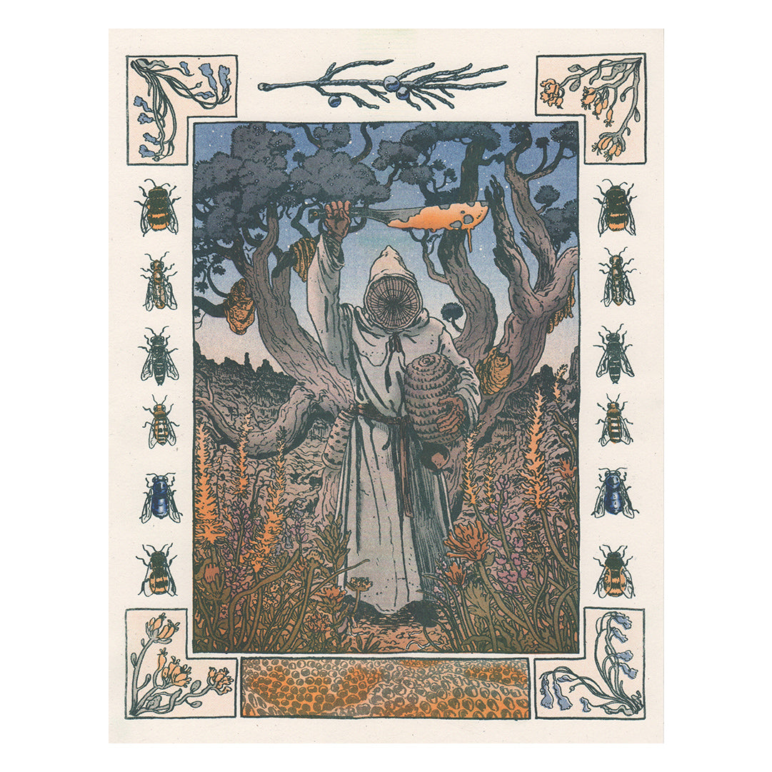 The Apiarist Riso Print