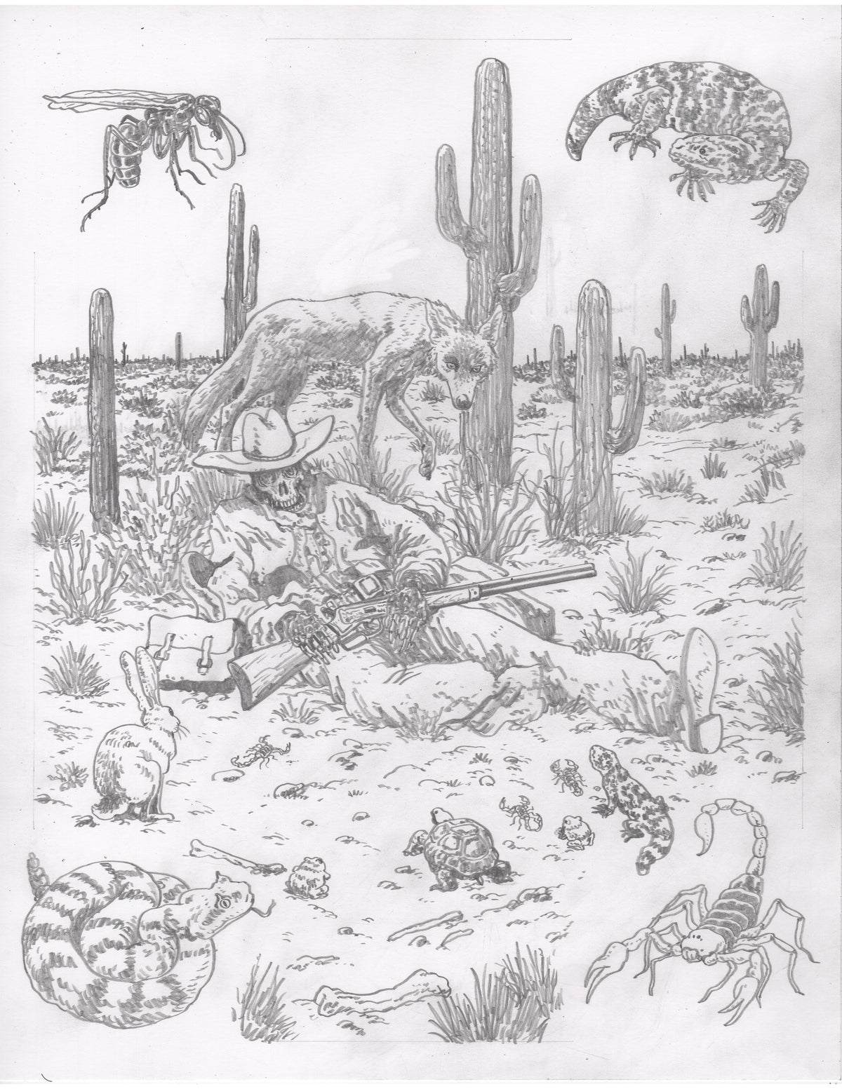 Desert Vigil Original Art