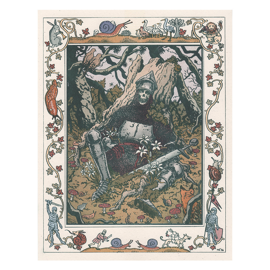 Knight's Repose Riso Print