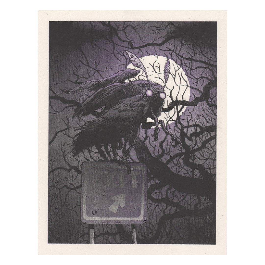 Mothman Riso Print