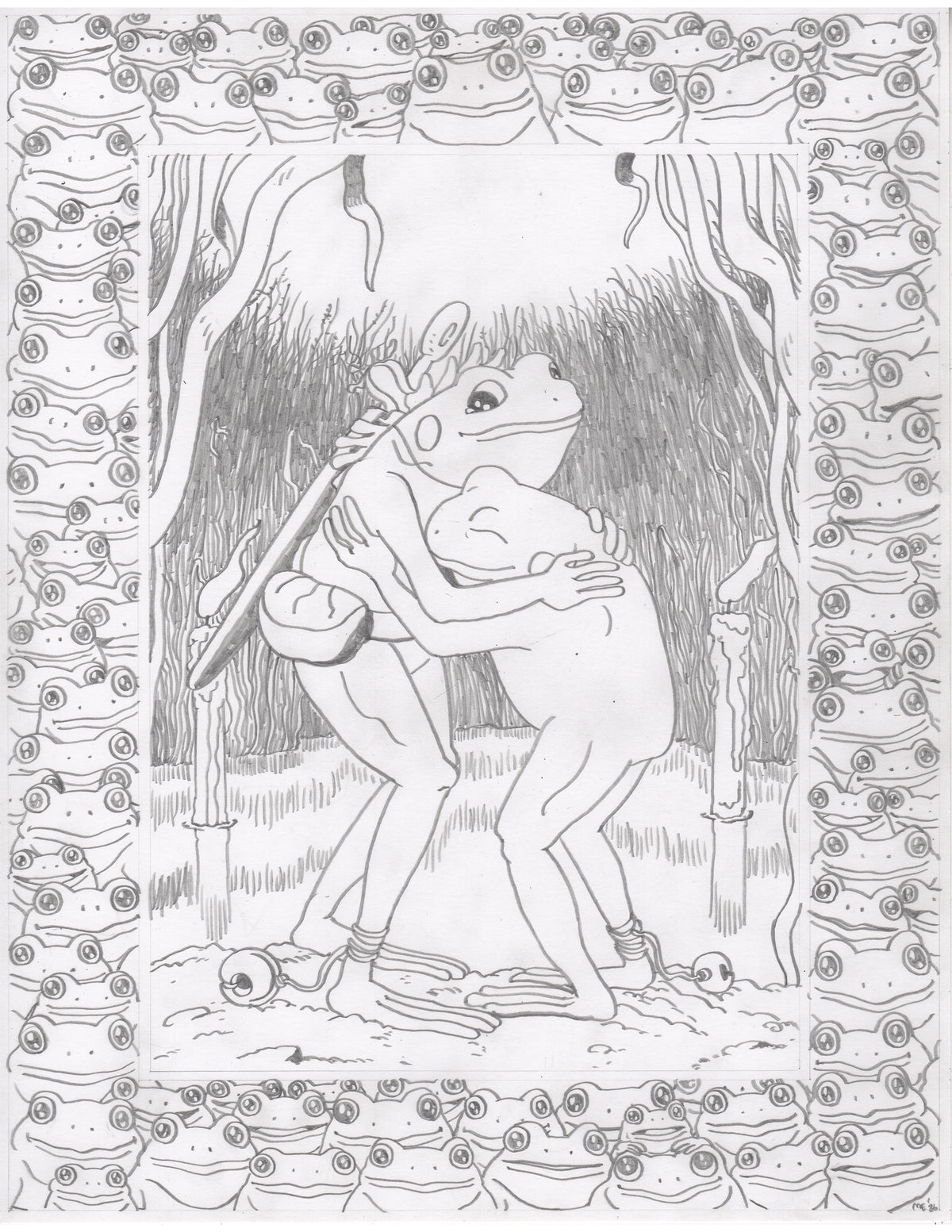 The Goodbye Original Art