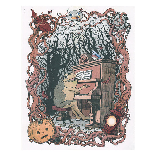 Over the Garden Wall Riso Print