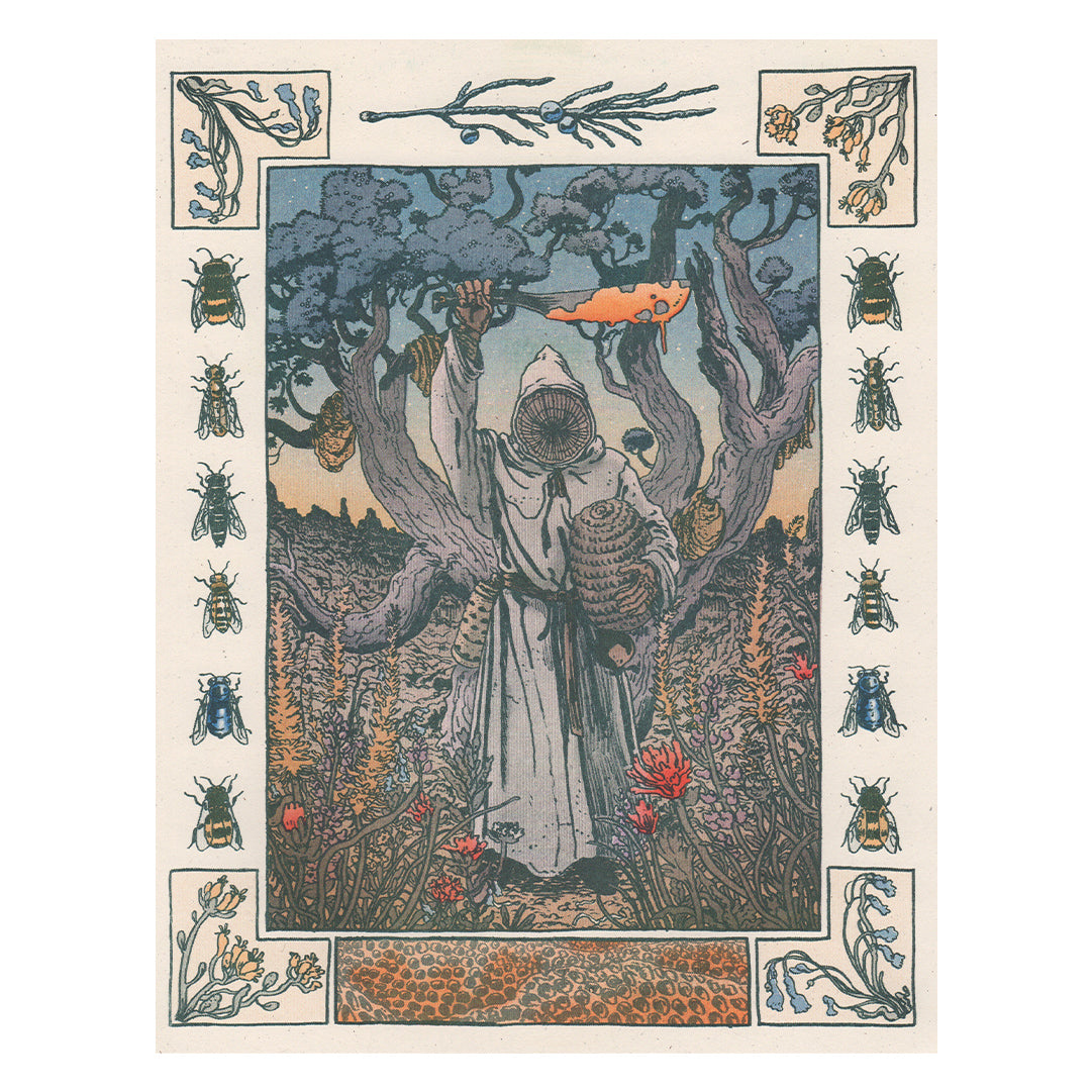 The Apiarist Riso Print