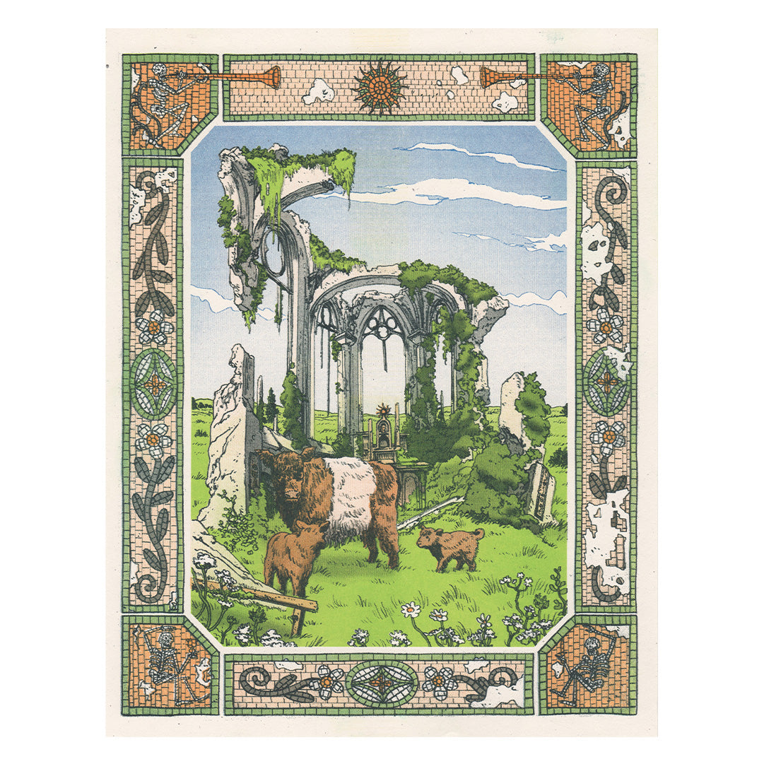 Cow Cathedral Riso Print
