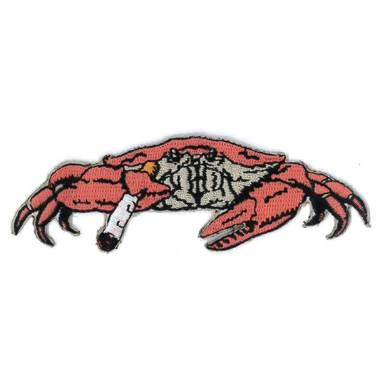Smoking Crab Embroidered Patch (PREORDER)