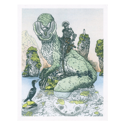 Ancient Guardians Riso Print