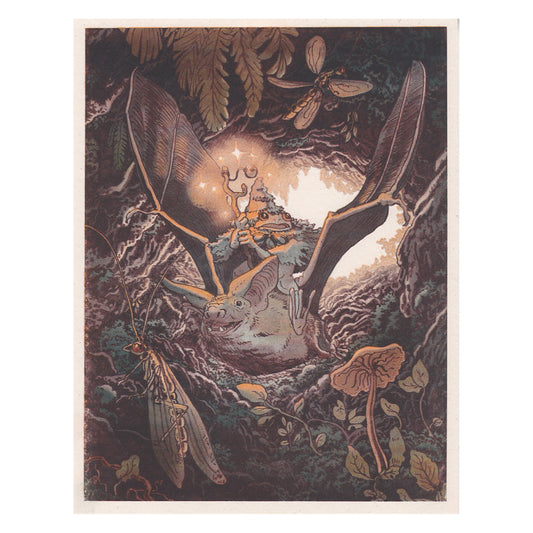 Frog Wizard Riso Print