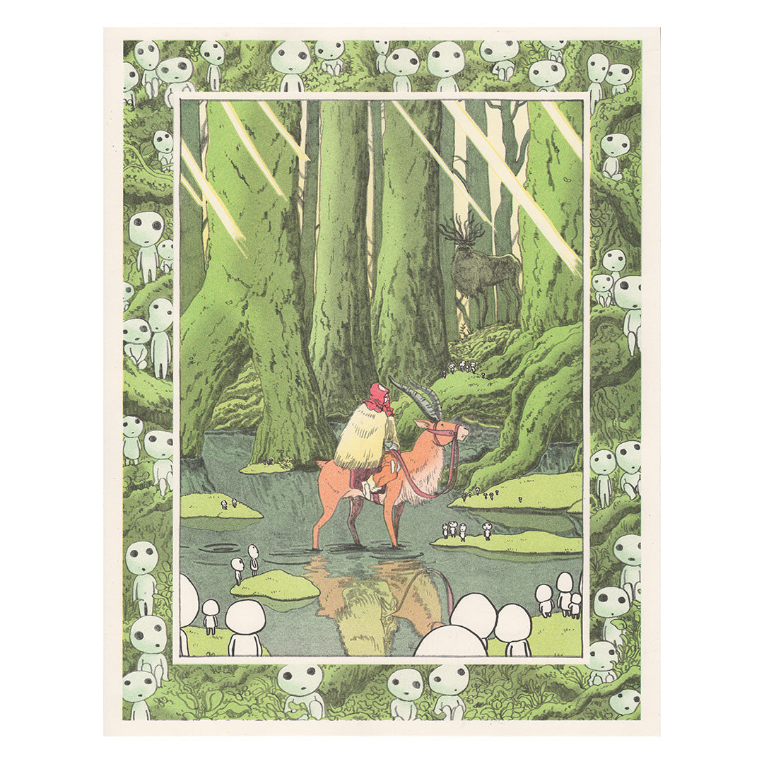 Princess Mononoke Ashitaka Riso Print – Second At Best Press