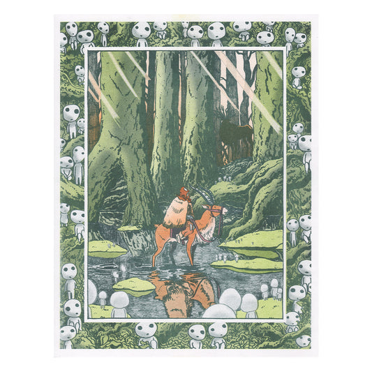 Princess Mononoke Riso Print