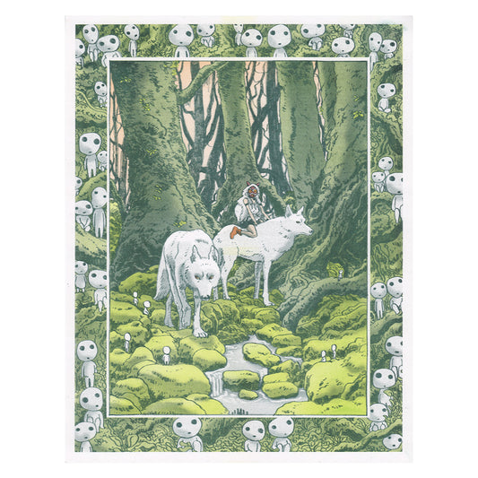 Princess Mononoke San Riso Print