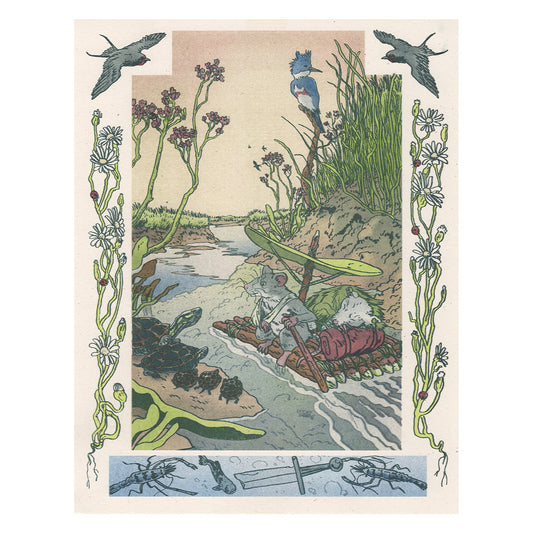 Summer on the Salt Marsh Riso Print
