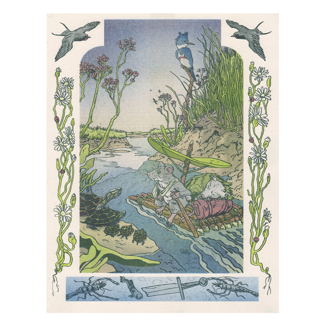 Summer on the Salt Marsh Riso Print