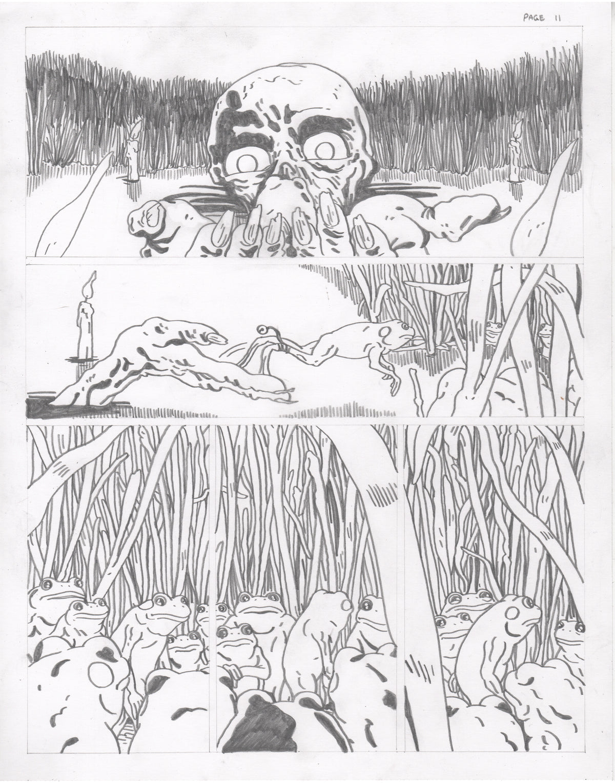 The Council of Frogs Chapter 1 Original Art