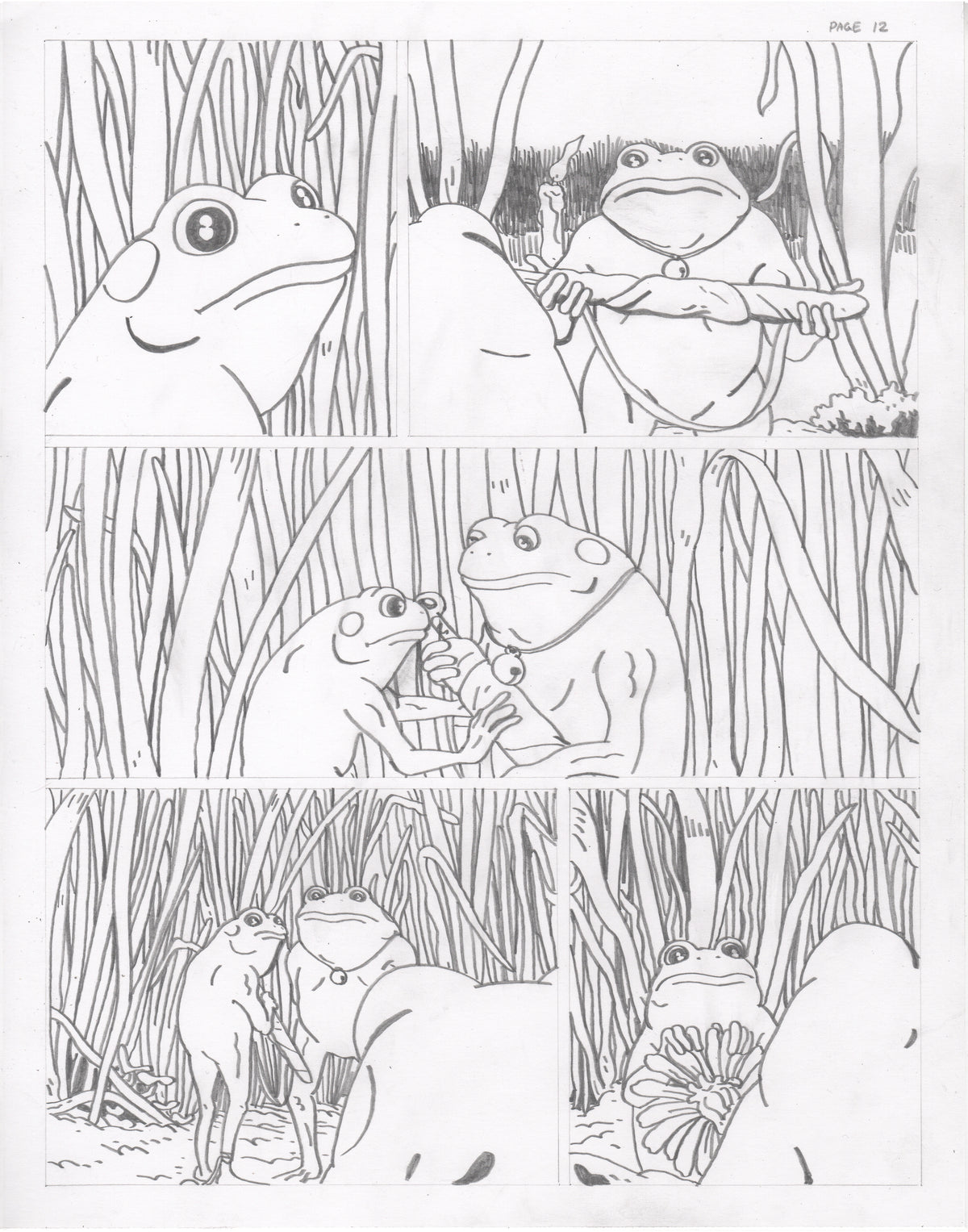 The Council of Frogs Chapter 1 Original Art