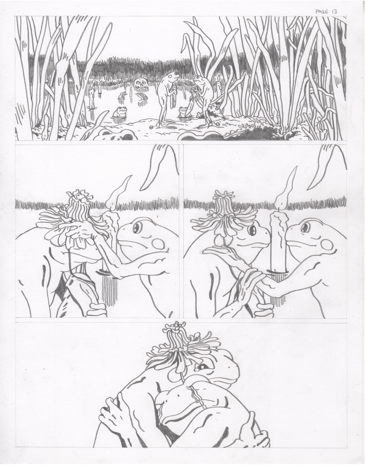 The Council of Frogs Chapter 1 Original Art