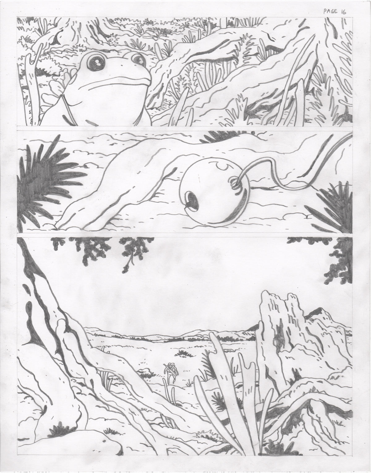 The Council of Frogs Chapter 1 Original Art