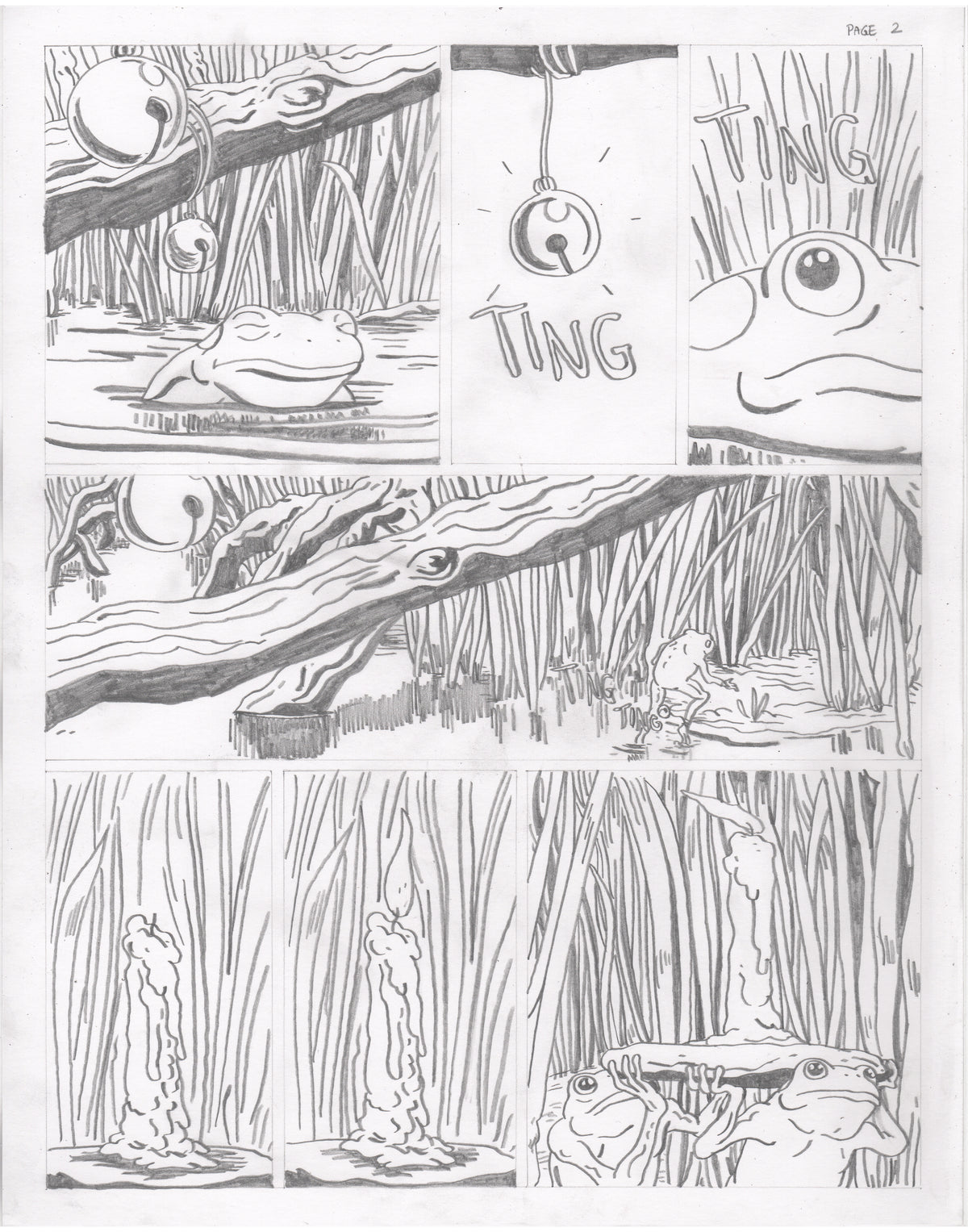 The Council of Frogs Chapter 1 Original Art