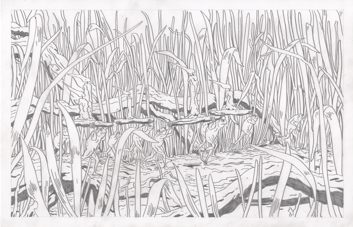 The Council of Frogs Chapter 1 Original Art