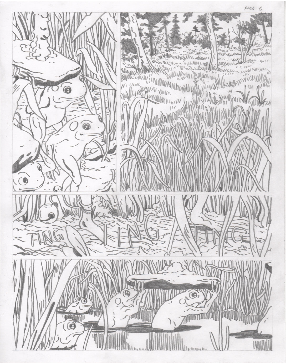 The Council of Frogs Chapter 1 Original Art
