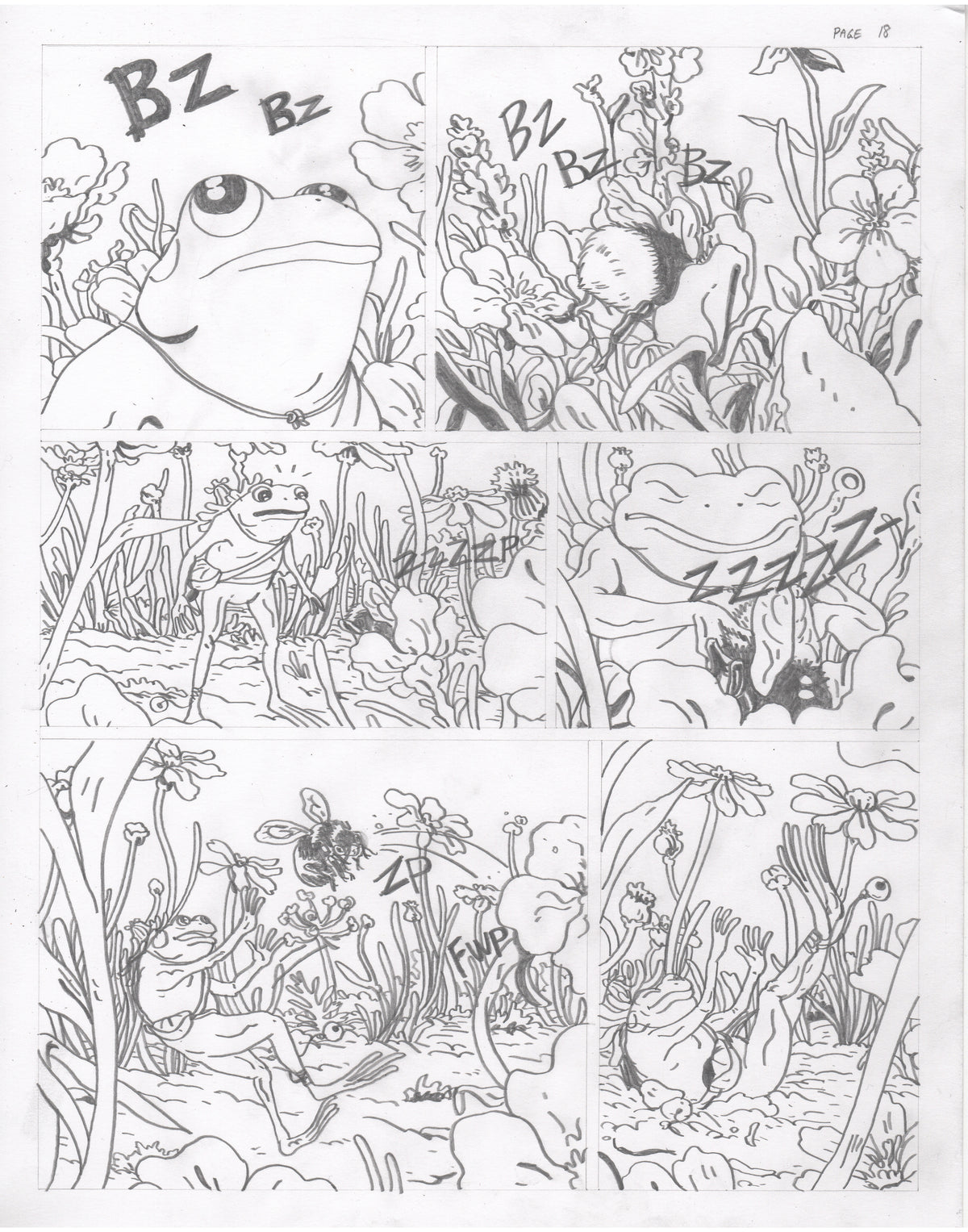The Council of Frogs Chapter 2 Original Art