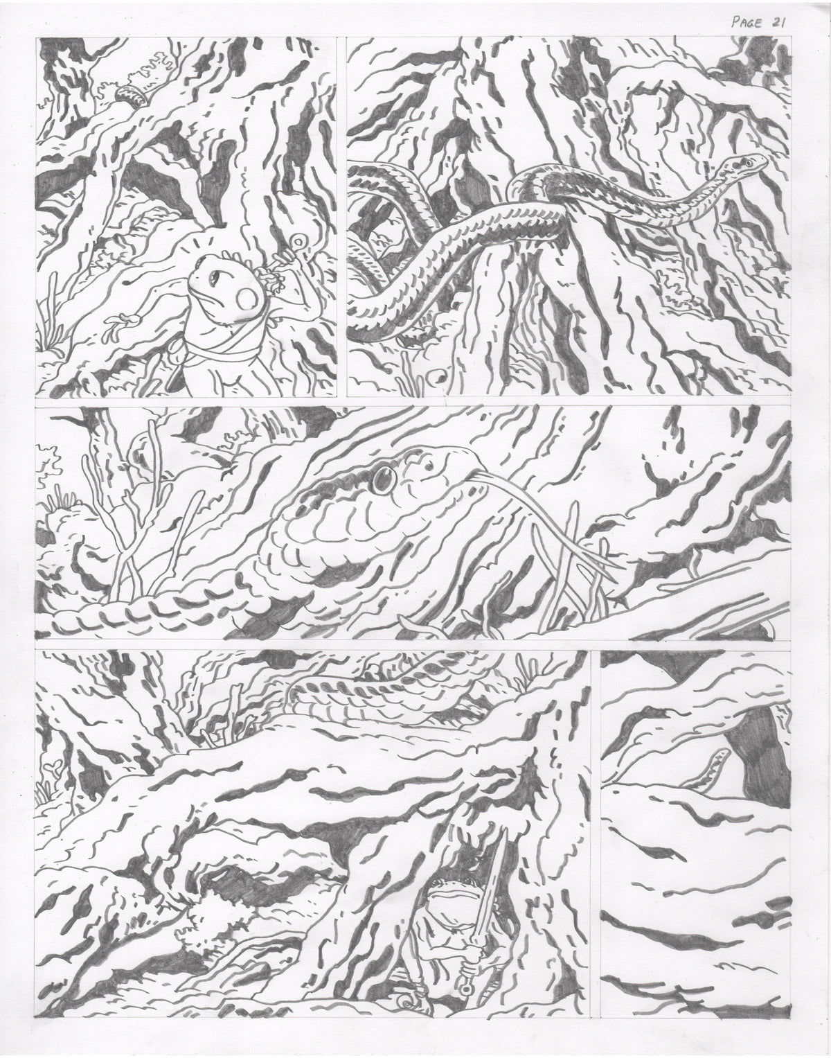 The Council of Frogs Chapter 2 Original Art