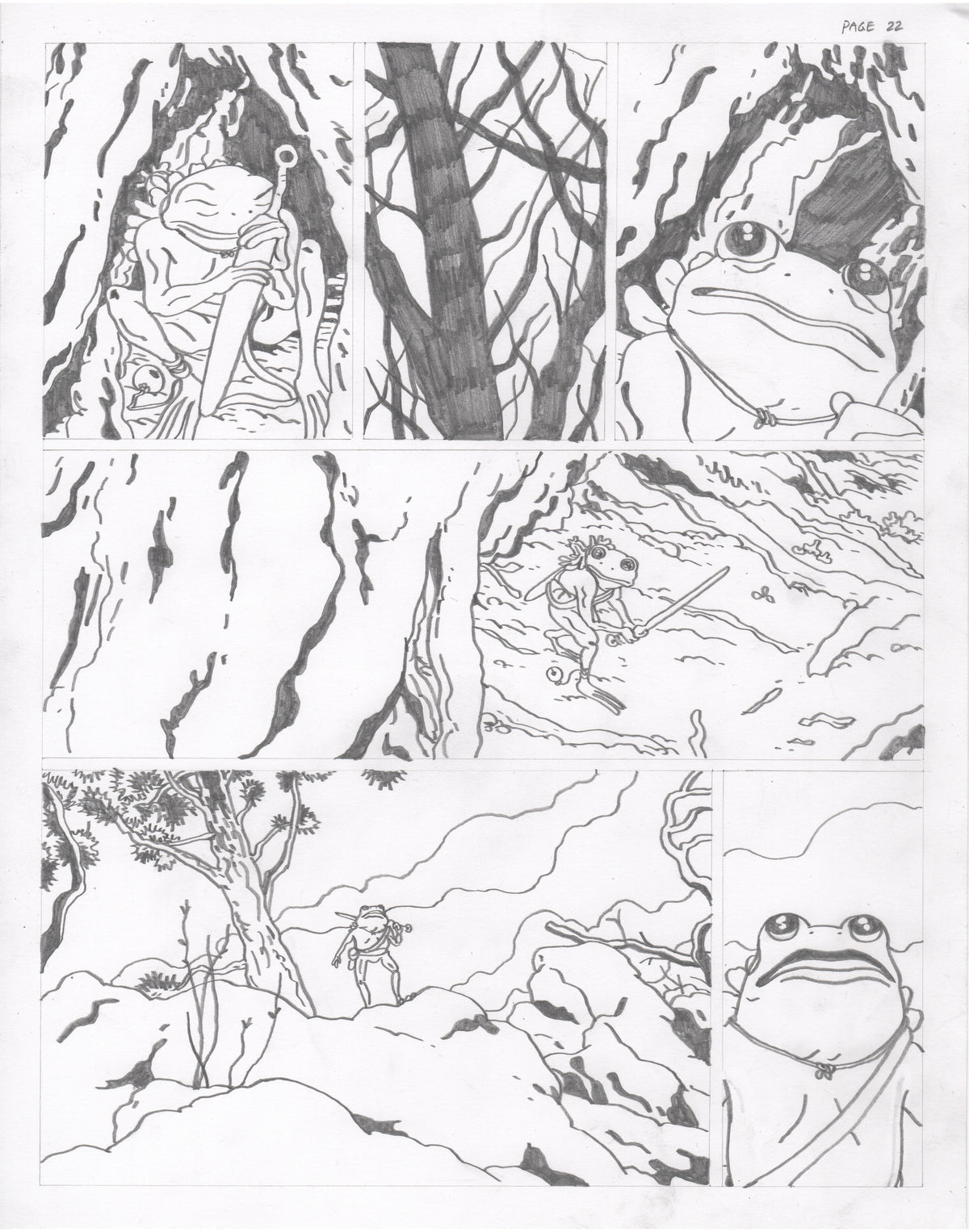 The Council of Frogs Chapter 2 Original Art