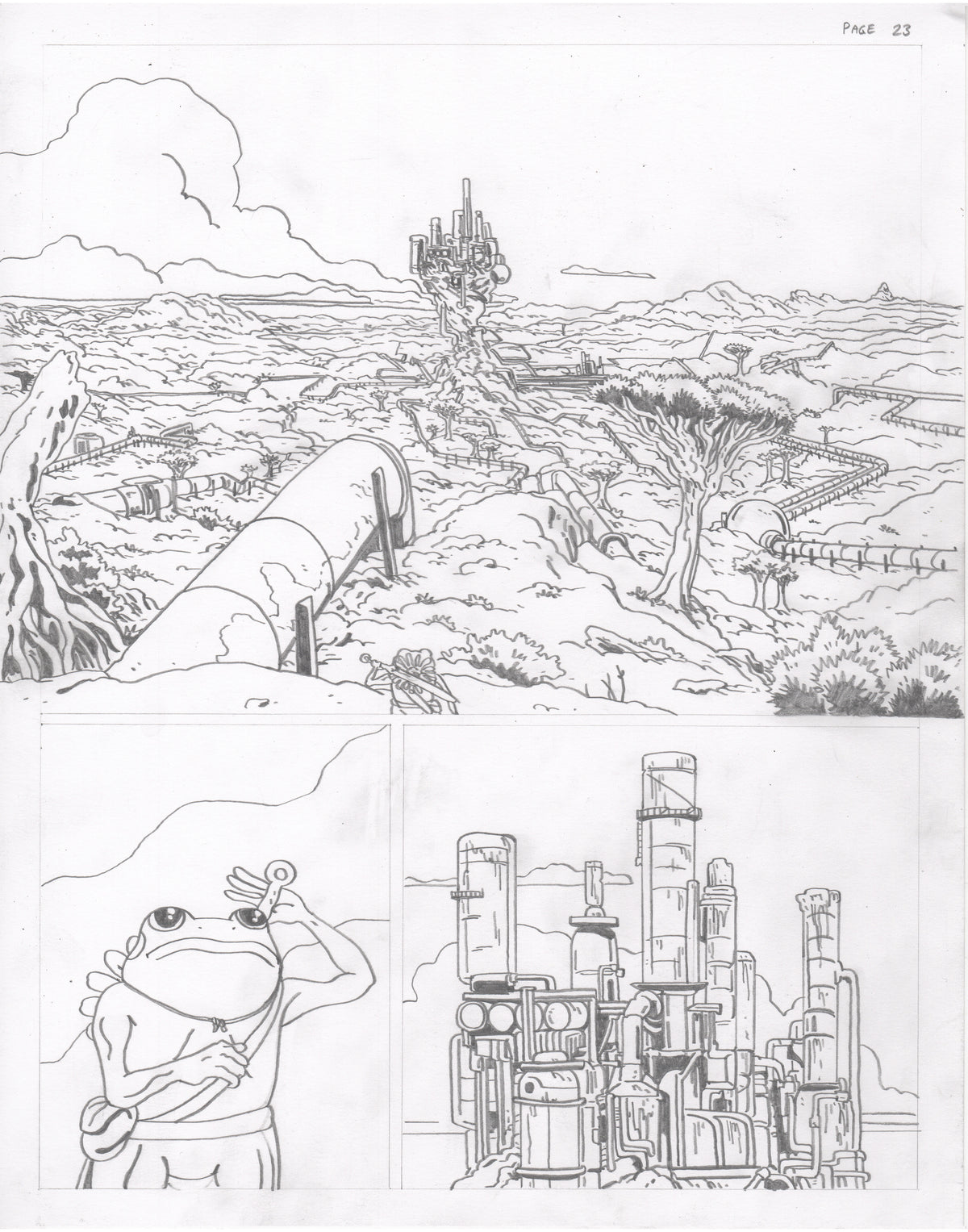 The Council of Frogs Chapter 2 Original Art