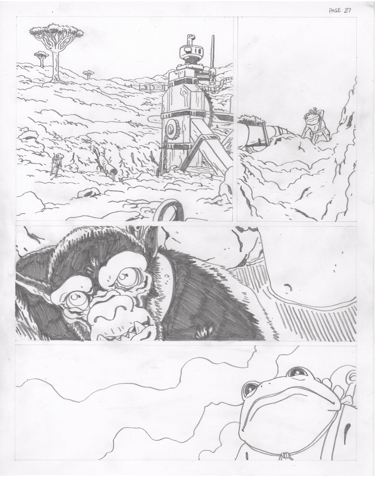 The Council of Frogs Chapter 2 Original Art