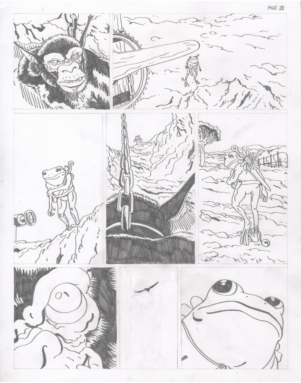 The Council of Frogs Chapter 2 Original Art