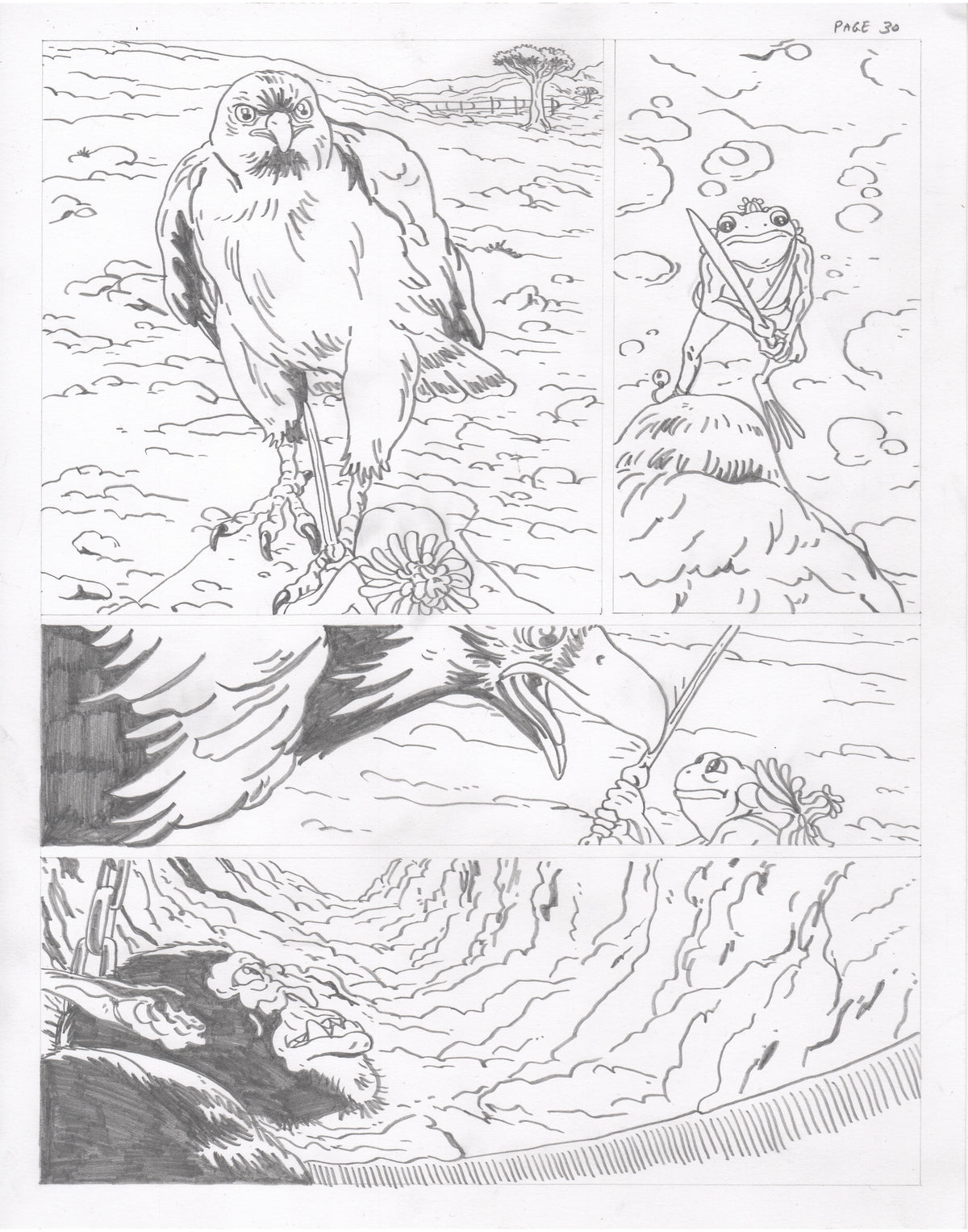 The Council of Frogs Chapter 2 Original Art