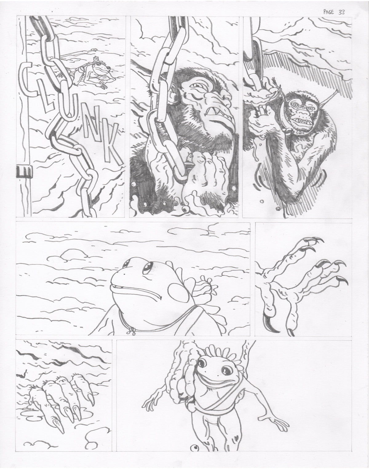 The Council of Frogs Chapter 2 Original Art