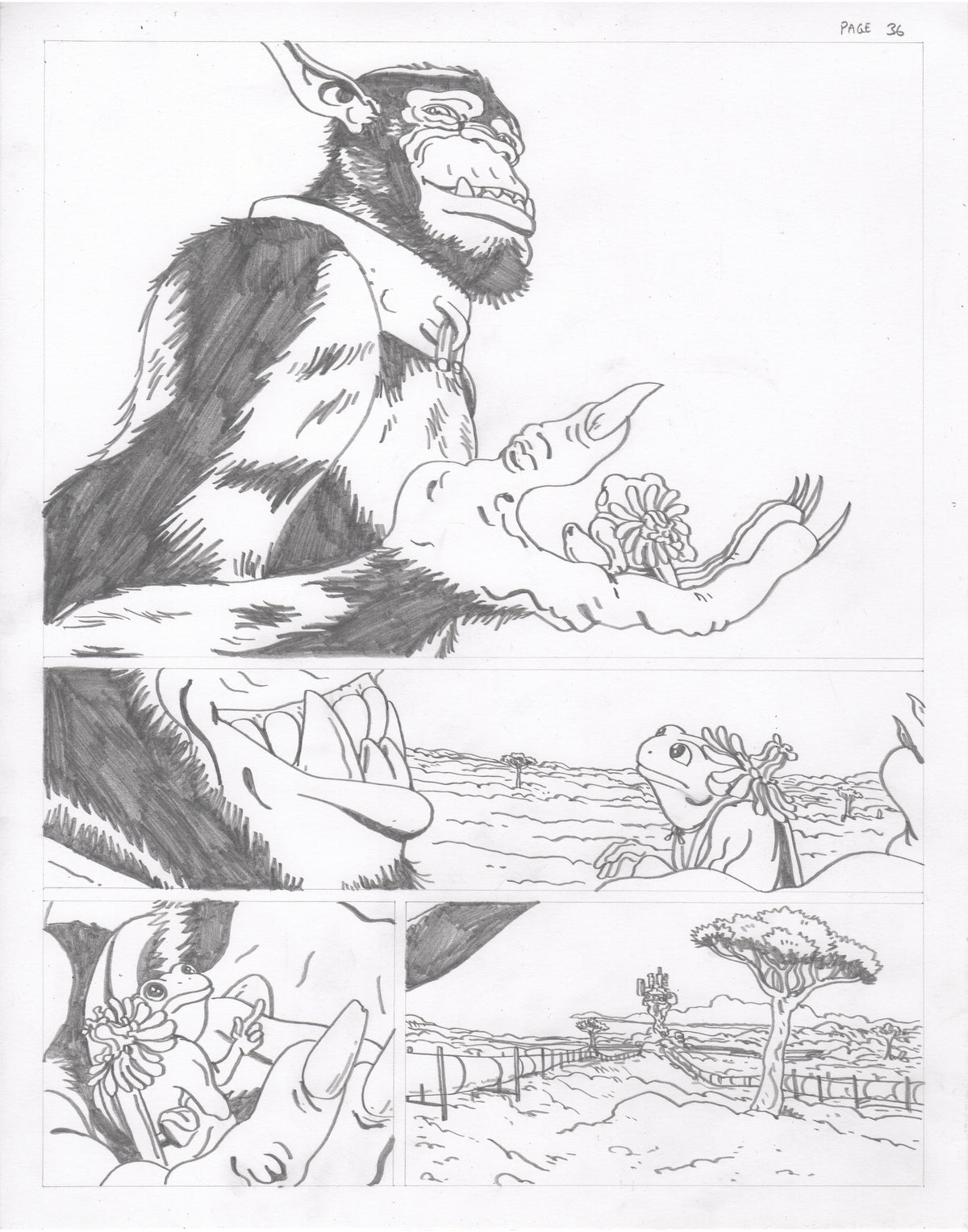The Council of Frogs Chapter 2 Original Art