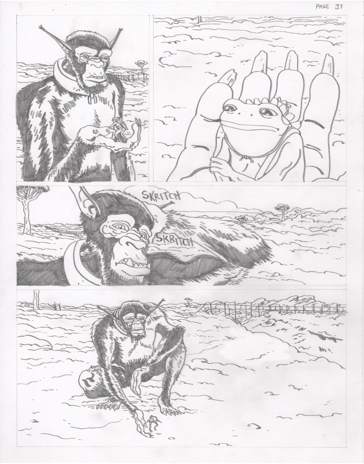 The Council of Frogs Chapter 2 Original Art