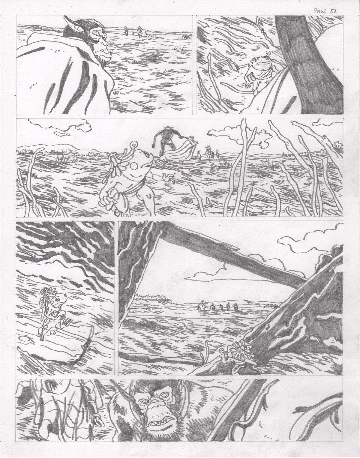 The Council of Frogs Chapter 3 Original Art
